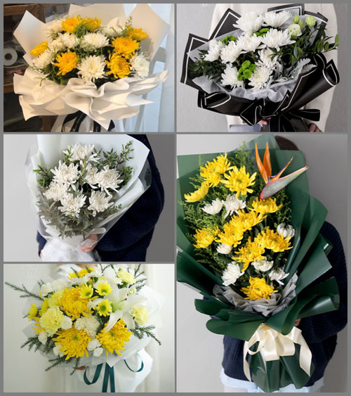 福建漳州平和县小溪镇白事花束代送